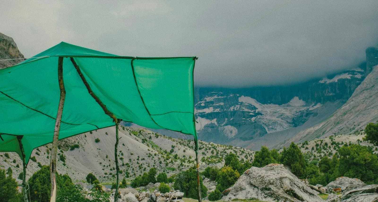 Monsoon Camp Tarp 3 x 3 m Forest green