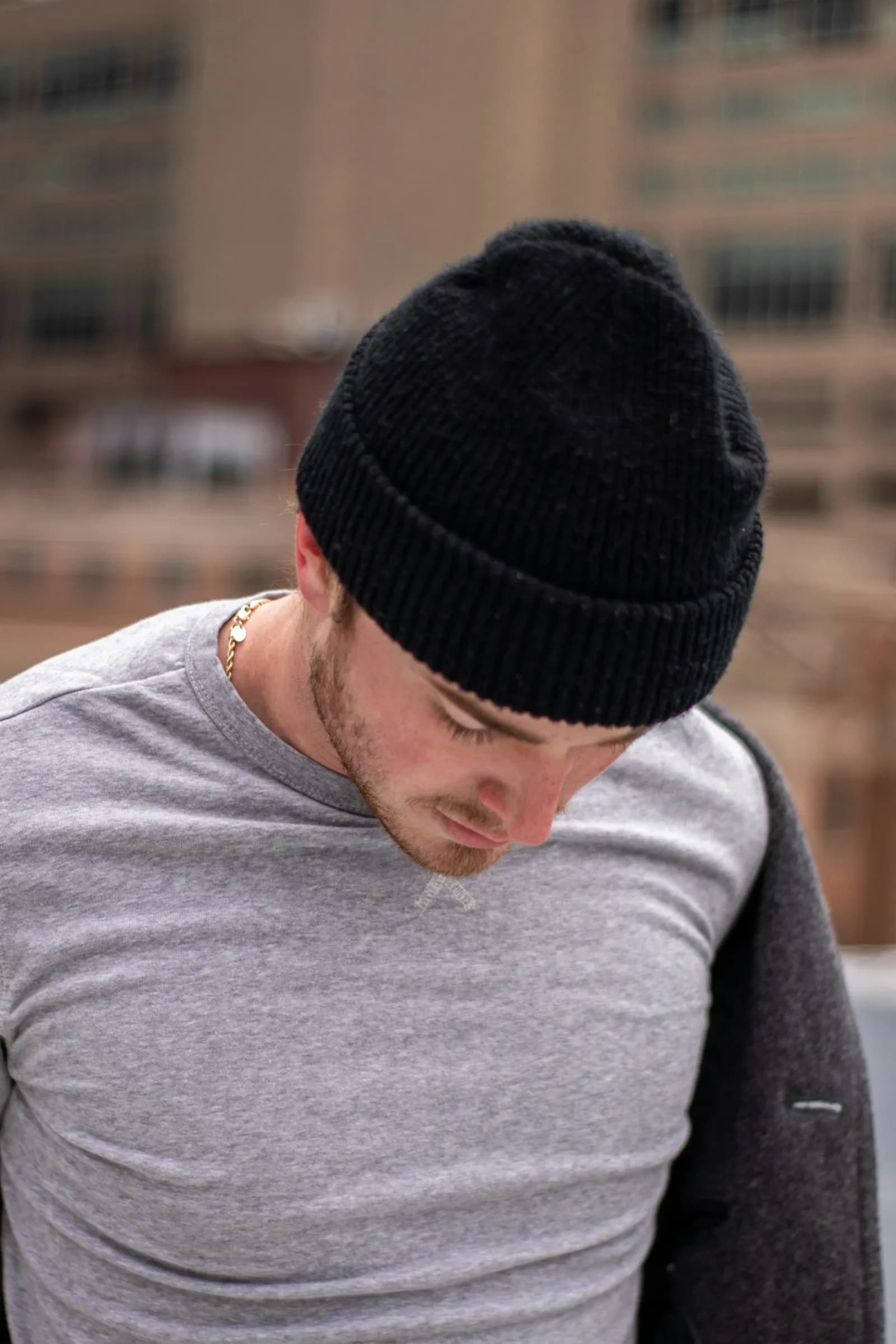 Yak Wool Beanie Black image 2 of 2